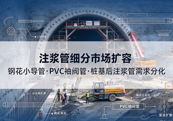 乐昌注浆管细分市场扩容，隧道钢花小导管、PVC 袖阀管、桩基后注浆管需求分化